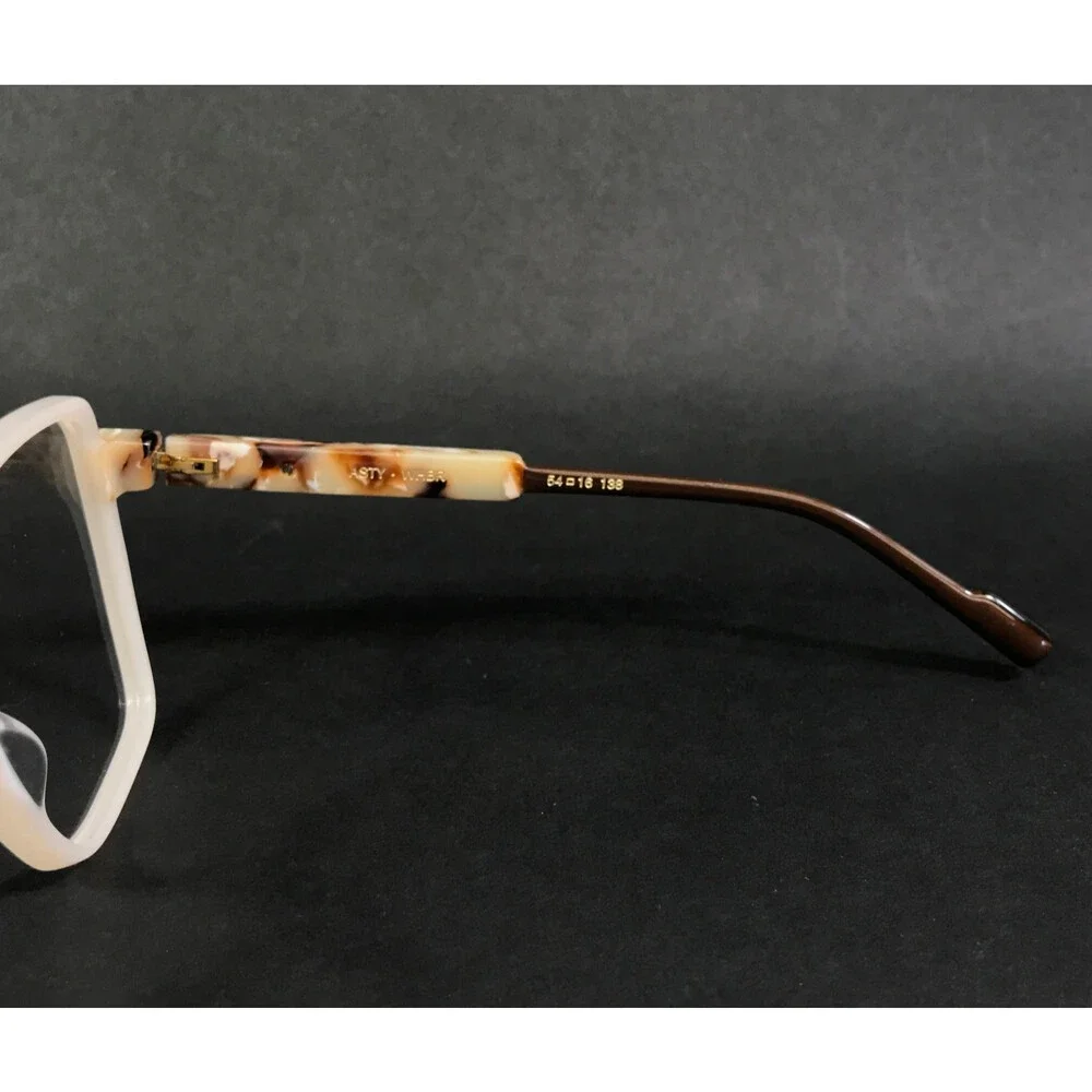 Etnia Barcelona Eyeglasses Frames ASTY WHBR White Brown Butterfly 54-16-138